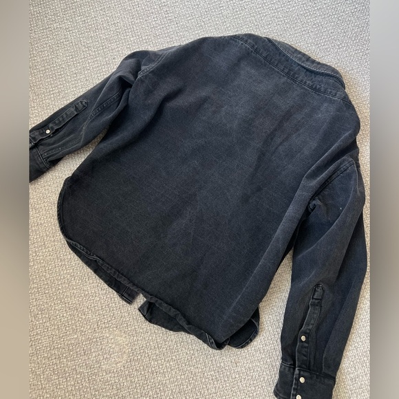 Balenciaga Drop Shoulder Denim Shirt Jacket - 46 - Picture 6 of 7